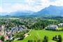 Taurská cyklostezka - výhled z pevnosti Hohensalzburg
