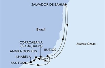 MSC Grandiosa - Brazílie (Salvador de Bahia)
