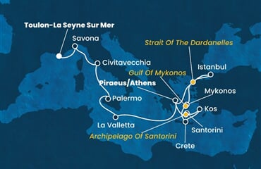 Costa Fortuna - Francie, Itálie, Malta, Řecko, Turecko (Toulon)