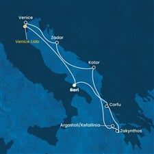 Costa Deliziosa - Itálie, Řecko, Černá Hora, Chorvatsko (Bari)