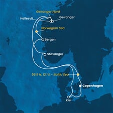 Costa Diadema - Dánsko, Norsko, Německo (z Kodaně)