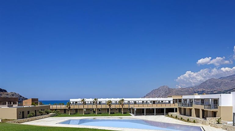 Aparthotel Plakias Cretan Resorts: fotografie vybavení exteriérů a interiérů ubytování.