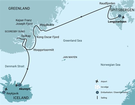 Trasa plavby Oceanwide Expedition OW-HDS11-25