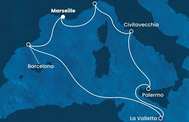 Costa Fortuna - Francie, Itálie, Malta, Španělsko (z Marseille)