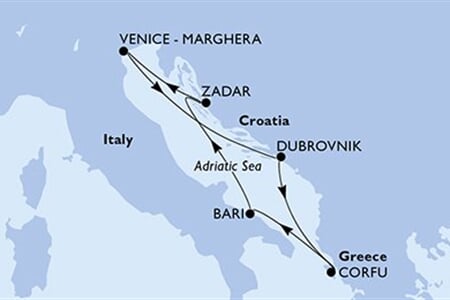 MSC Opera - Itálie, Chorvatsko, Řecko, Černá Hora (z Benátek)