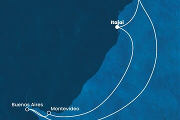 Costa Diadema - Brazílie, Argentina, Uruguay (Itajaí)