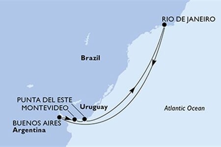 MSC ORCHESTRA - Brazílie, Argentina, Uruguay (z Rio de Janeira)