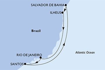 MSC SEAVIEW - Brazílie (Santos)