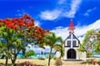 červený kostel na ostrově Mauricius