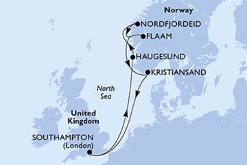 MSC VIRTUOSA - Velká Británie, Norsko (ze Southamptonu)