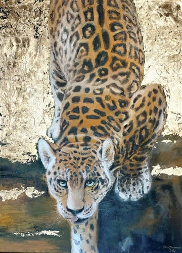 Na lovu X, olej na plátně, 60 x 80 cm