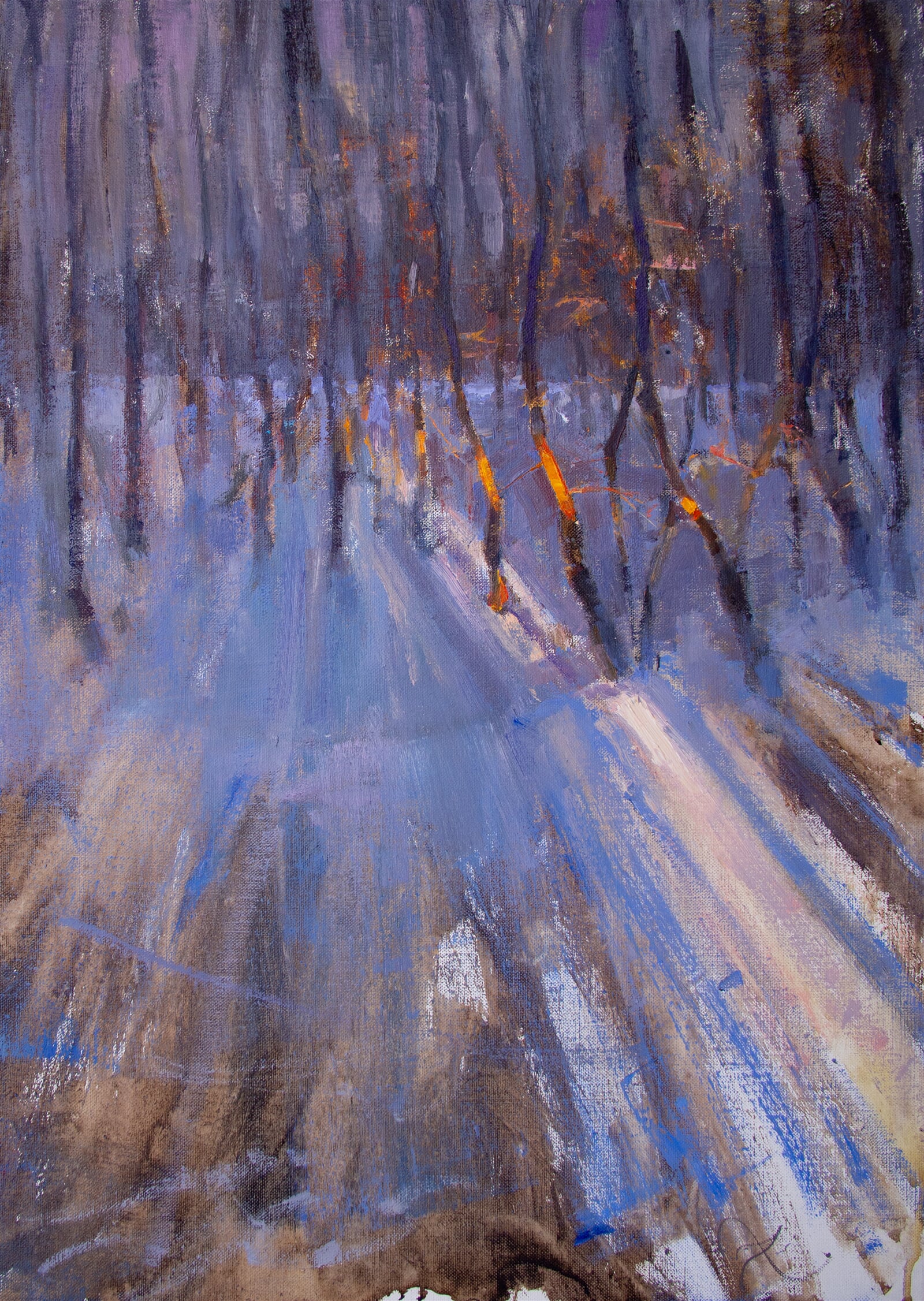 Adéla Topolová: Malé doteky slunce, 70 × 50 cm