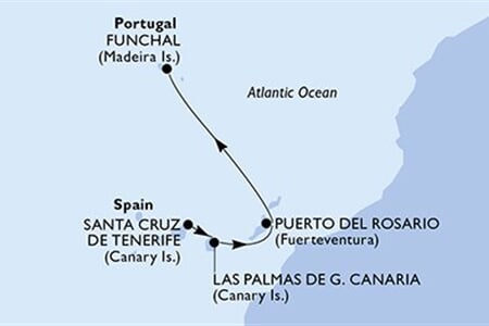 MSC Opera - Španělsko, Portugalsko (Santa Cruz de Tenerife)