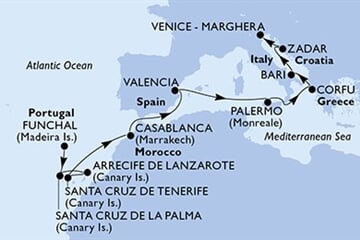 MSC Opera - Portugalsko, Španělsko, Maroko, Itálie, Řecko, ... (Funchal)