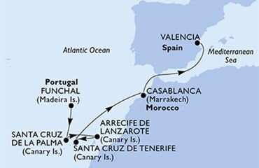 MSC Opera - Portugalsko, Španělsko, Brazílie, Maroko (Funchal)