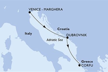 MSC Opera - Itálie, Chorvatsko, Řecko, Černá Hora (z Benátek)