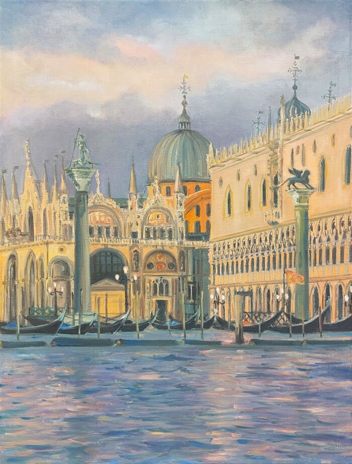 Benátky I, olej na plátně, 60 x 80 cm