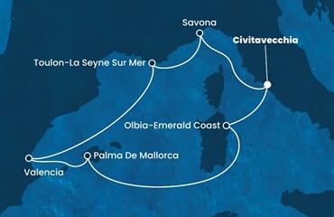Costa Pacifica - Itálie, Francie, Španělsko (z Civitavecchie)