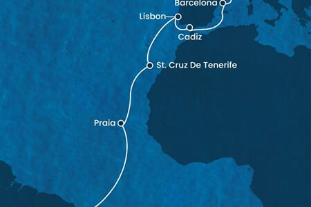 Costa Pacifica - Brazílie, Španělsko, Portugalsko, Francie (Recife)