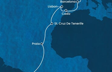 Costa Pacifica - Brazílie, Španělsko, Portugalsko, Francie, Itálie (Recife)