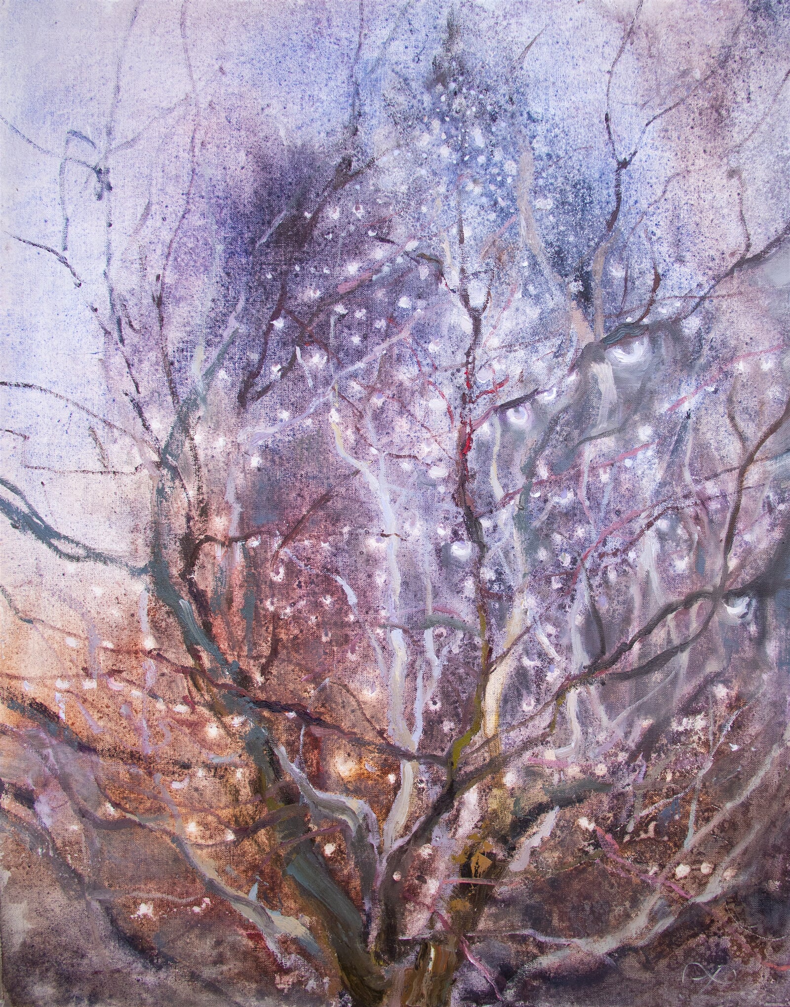 Adéla Topolová: Slzy deště, 95 × 75 cm
