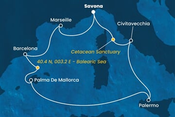 Costa Toscana - Itálie, Francie, Španělsko (ze Savony)