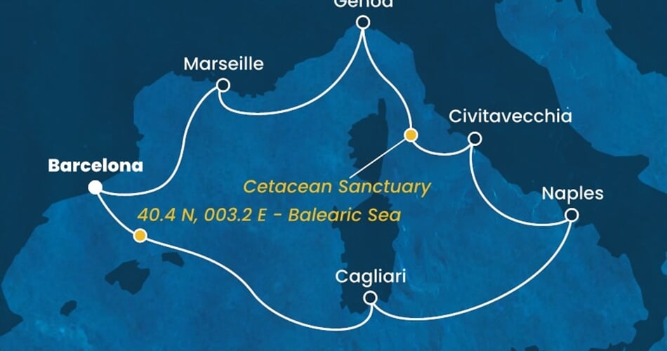 Trasa plavby CSM-BCN07A2N