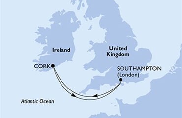 MSC Virtuosa - Velká Británie, Irsko, Brazílie (ze Southamptonu)