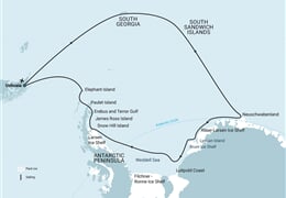 Remote Weddell Sea Explorer incl. South Georgia - South Sandwich Islands - Neuschwabenland - Larsen Ice Shelf - Paulet and Devil Island - Elephant Island, incl. helicopters (m/v Ortelius)