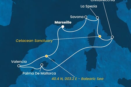 Costa Pacifica - Francie, Itálie, Španělsko (z Marseille)