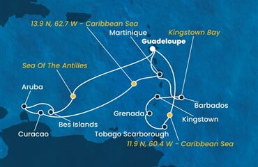 Costa Fortuna - Nizozemské Antily, Trinidad a Tobago, Sv.Vincenc a Grenadiny (Pointe-a-Pitre)