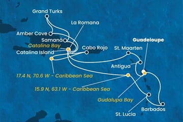 Costa Fascinosa - Nizozemské Antily, Dominikán.rep., Turks a Caicos (Pointe-a-Pitre)