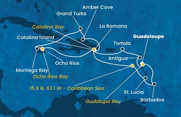 Costa Fascinosa - Nizozemské Antily, Panenské o. (britské), Dominikán.rep., Jamajka, Turks a Caicos (Pointe-a-Pitre)