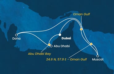 Costa Smeralda - Arabské emiráty, Omán, Katar (z Dubaje)
