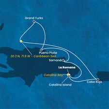 Costa Fascinosa - Dominikán.rep., Turks a Caicos (z La Romana)