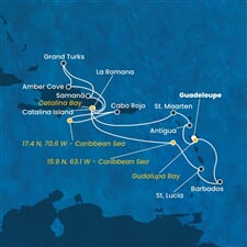 Costa Fascinosa - Nizozemské Antily, Dominikán.rep., Turks a Caicos (Pointe-a-Pitre)