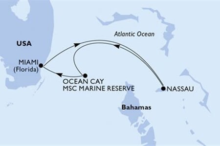 MSC SEASCAPE - USA, Bahamy (z Miami)