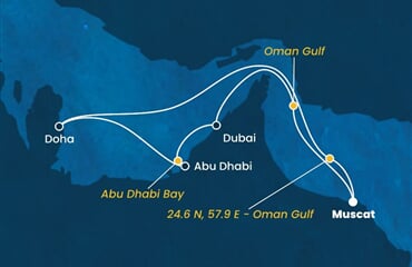Costa Smeralda - Omán, Katar, Arabské emiráty (Maskat)