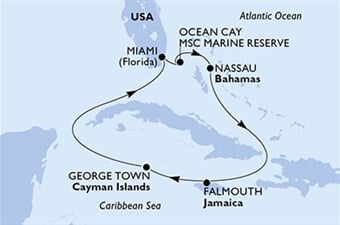 MSC Seascape - USA, Bahamy, Jamajka, Kajmanské o. (z Miami)