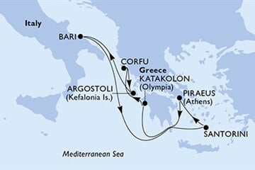 MSC Sinfonia - Itálie, Řecko (Bari)