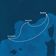 Costa Fortuna - Itálie, Španělsko, Francie (ze Savony)