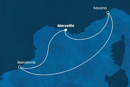 Costa Fortuna - Francie, Itálie, Španělsko (z Marseille)