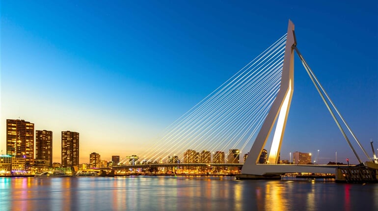 Nizozemsko - Rotterdam, most Erasmus