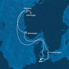 Costa Diadema - Německo, Dánsko, Norsko (z Kielu)