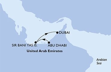 MSC Euribia - Arabské emiráty (z Abú Dhabí)