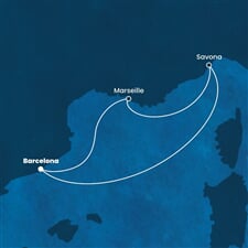 Costa Diadema - Španělsko, Francie, Itálie (z Barcelony)