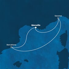 Costa Diadema - Francie, Itálie, Španělsko (z Marseille)