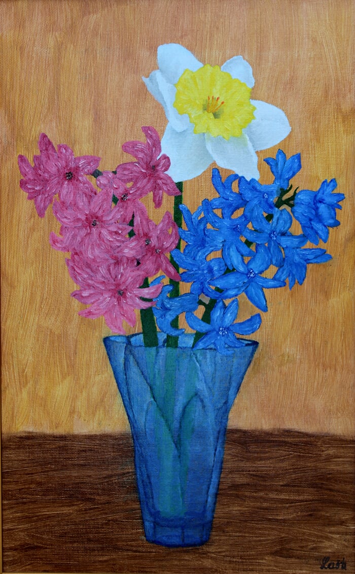 Váza hyacint, narciska