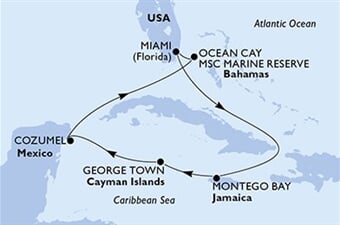 MSC Seascape - USA, Jamajka, Kajmanské o., Mexiko, Bahamy (z Miami)