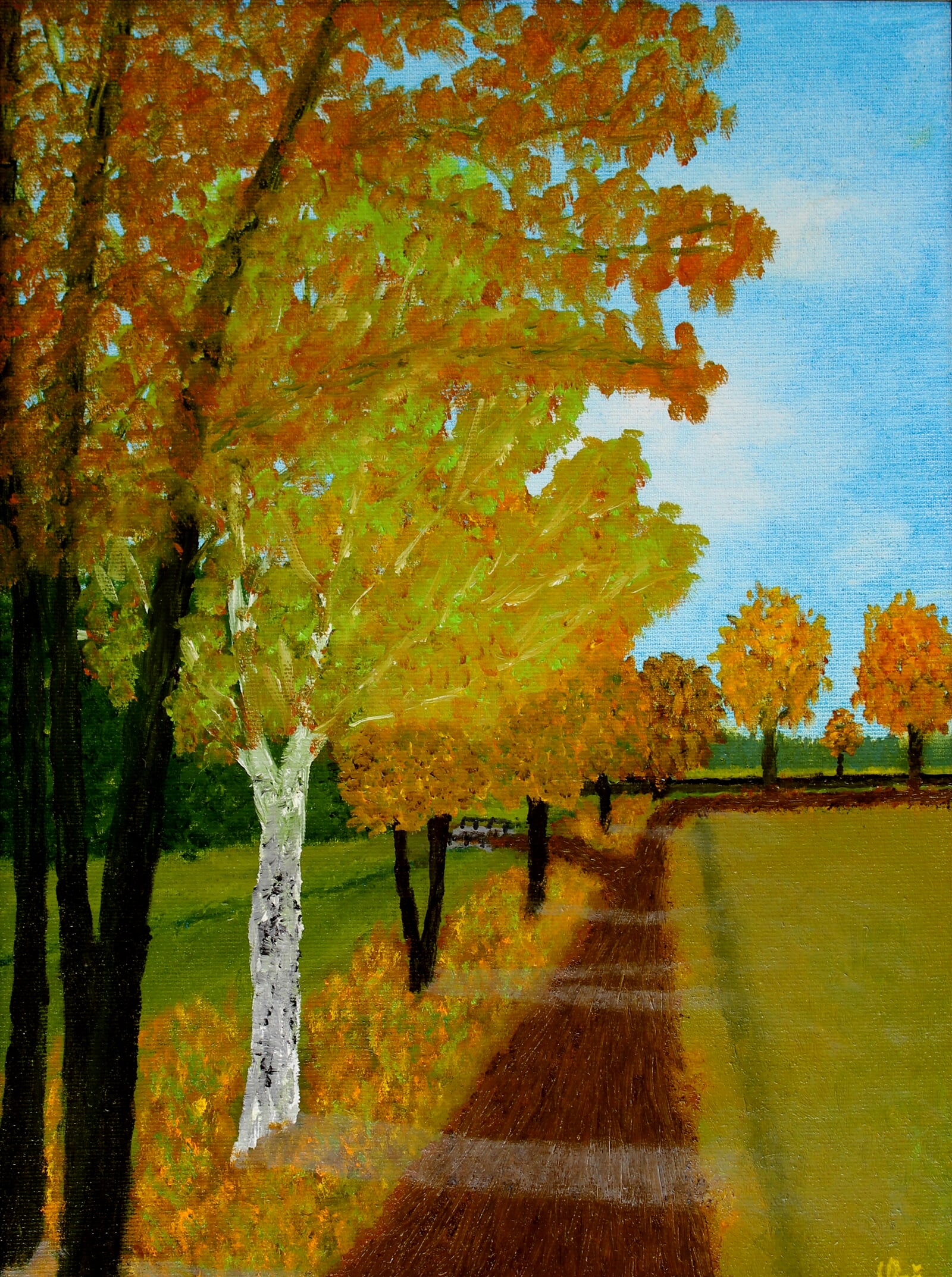 Milan Laštovička: Cesta , 40 × 30 cm